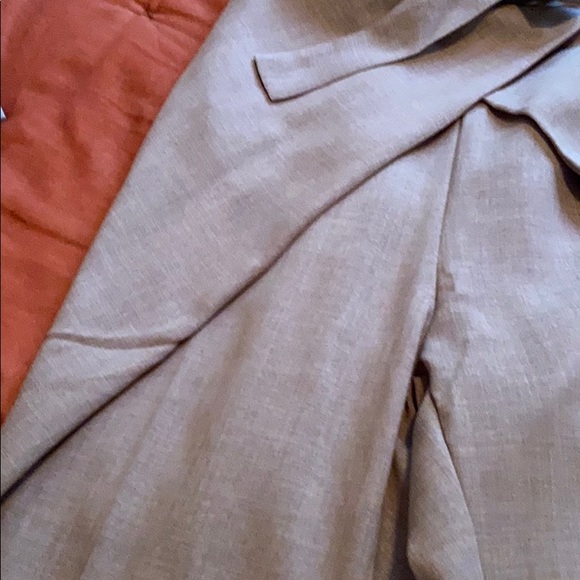 Cross front high waisted slacks with pockets. - Picture 3 of 4